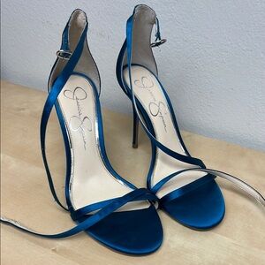 Jessica Simpson Blue Strappy Heels